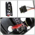 Compatible With Chevy Silverado Gmt800 2pc Pair Of Black Clear Corner Headlight Smoked Lens Led Tail Light
