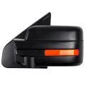 Towing Mirror Fit For 2004-2014d For F150 Series Truck Pickup Drivers Side Power Adjusted Heated Turn Signal Puddle Light Black