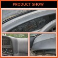 Ecotric Black Dashboard Top Dash Pad Trim Bezel Compatible With 1989-1995 Toyota Pickup Trunk