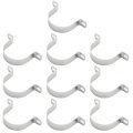 10 Pcs 2 3 8 In Pipe Strap Clamp 304 Stainless Steel U Tube With Holes For Plumbing Petrochemical And Power Supply Pipeline 