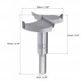 Uxcell Forstner Drill Bits 60mm Tungsten Carbide Wood Hole Saw Auger Opener Woodworking Hinge Drilling Boring Bit Cutter Gray