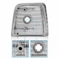 Amerilite For 1992-1996 Ford F150 F250 Bronco Oe Crystal Chrome Replacement Sider Marker Light Passenger And Driver Side