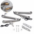 Hongk- Rear Passenger Footrest Foot Peg Bracket With Led Signal Light Compatible Cbr1000rr 2004 2005 2006 2007 P N