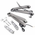 Hongk- Rear Passenger Footrest Foot Peg Bracket With Led Signal Light Compatible Cbr1000rr 2004 2005 2006 2007 P N