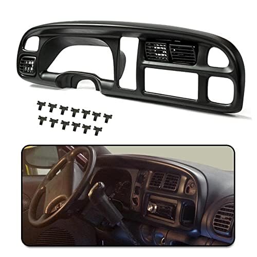 Dash Board Bezel Cover For 1998-2002 Dodge Ram 1500 2500 3500 Fit Instrument Panel W Vents