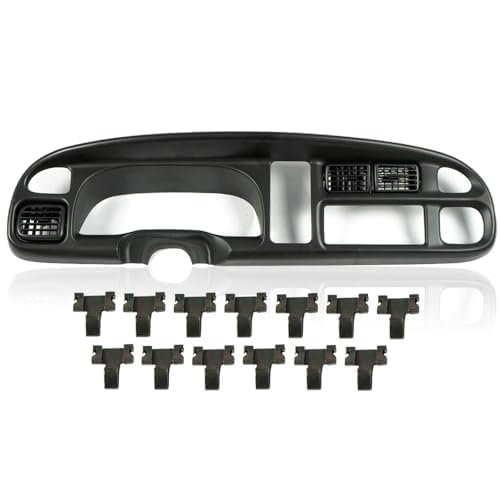 Dash Board Bezel Cover For 1998-2002 Dodge Ram 1500 2500 3500 Fit Instrument Panel W Vents