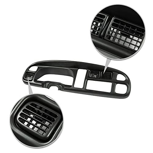 Dash Board Bezel Cover For 1998-2002 Dodge Ram 1500 2500 3500 Fit Instrument Panel W Vents