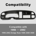 Dash Board Bezel Cover For 1998-2002 Dodge Ram 1500 2500 3500 Fit Instrument Panel W Vents