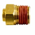 Pl1368-4b Push Lock Fitting Male Connector Brass Dot For Nylon Tubing In Tube Size 1 4 Pipe Thread Pack Of 10 