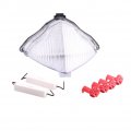 Mallofusa Motorcycle Integrated Taillight Led Brake Tail Light Compatible For Yamaha R1 2004 2005 2006 Clear Len