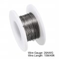 Uxcell 28 Gauge Heat Resistance Wire Wrapping 49ft Heating Resistor Wires Electronic Coil