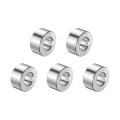 5pcs Stainless Steel Spacer 3 8 Bore X 4 Od Length Screw Bushing Plain Finish Round Metal For M10 Screws Bolts And Rods 