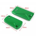 Liru Cnc Front And Rear Brake Fluid Reservoir Cover Cap Set For Kawasaki Kx125 Kx250 03-08 Kx250f 04-16 Kx450f 06-16 Klx450r