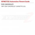 Vipmotoz Sequential Full Led Turn Signal Corner Lights Lamps Compatible With 1997-2004 Chevy Corvette C5 Chrome Housing Clear