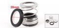 Uxcell Bia-28 28mm Inner Diameter Single Coil Spring Bellows Mechanical Seal