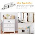 Uxcell 2 30 Double Ball Tension Roller Catch Zinc Alloy Latch For Cabinet Closet Furniture Door Silver