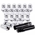 M12x1 5 Wheel Lug Nuts 20pcs Closed Chrome Nut 1 38 0 90 Factory Replacement For Cadillac Chevroletd Honda Kia Lexus Lincoln 