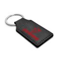 Dodge Demon In Red Rectangular Black Leather Key Chain Keychain Official Licensed 