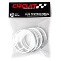 73 1mm Od To 60 Id Circuit Performance Silver Aluminum Hub Centric Rings