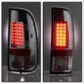 Acanii For 1997-2003 Ford F150 99-07 F250 F350 F450 Superduty Chrome Led Tail Lights Brake Lamps Pair Set Left Right