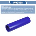 X Autohaux 1 Pcs 48mm 89 Id 200mm 7 87 Length 0 Degree Blue Car Silicone Hose Coolant Universal
