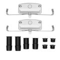 Disc Brake Hardware Set For Bmw 645ci 2004 2005 Front Position Alx-pau-df-340-31019-cla18 Black Standard Style Replacement Part 