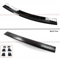 V Style Winglet 4pc Painted Gloss Black Front Bumper Lip Splitter Spoiler Kit Compatible For 2020-2022 Tesla Model Y All Models