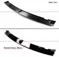 V Style Winglet 4pc Painted Gloss Black Front Bumper Lip Splitter Spoiler Kit Compatible For 2020-2022 Tesla Model Y All Models