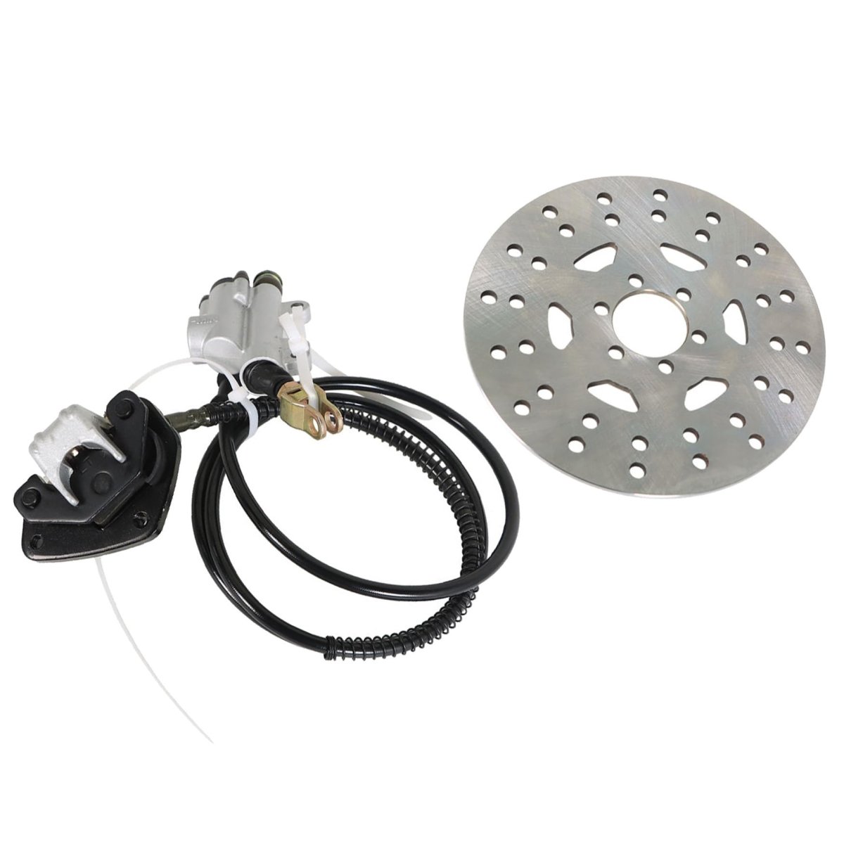 Rear Hydraulic Brake Assembly 1 55m Cylinder Caliper Replacement For Go-kart