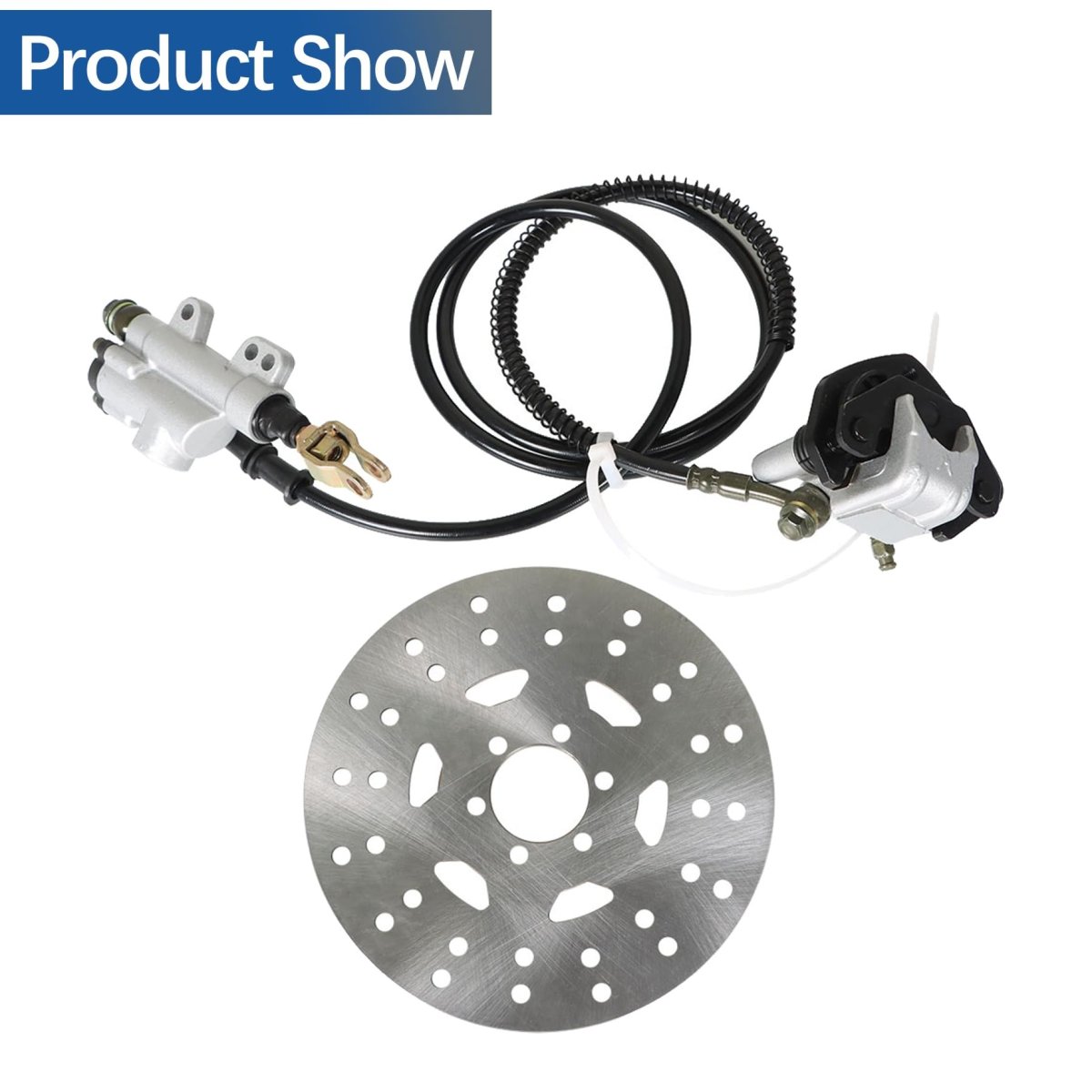 Rear Hydraulic Brake Assembly 1 55m Cylinder Caliper Replacement For Go-kart