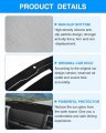Autorder Dashboard Cover Mat For 2010-2018 Dodge Ram 1500 2500 3500 Accessories Flannel Dash Sunshade Glare Uv Rays Protector