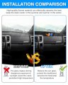Autorder Dashboard Cover Mat For 2010-2018 Dodge Ram 1500 2500 3500 Accessories Flannel Dash Sunshade Glare Uv Rays Protector