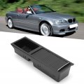 Qiilu Center Console Organizer Tray Armrest Drawer Storage Box 51167038323 Car Insert Interior Accessories For 3 Series E46