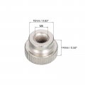 Uxcell Knurled Thumb Nuts 4pcs M6 X D16mm H14mm Carbon Steel Nut With Collar High Head Blind Hole For 3d Printer Parts