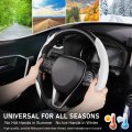 Cartist Steering Wheel Coverbon Fiber Car For Men Women Anti-slip Comfortable Grip Durable Universal 99 Car Interior