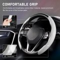 Cartist Steering Wheel Coverbon Fiber Car For Men Women Anti-slip Comfortable Grip Durable Universal 99 Car Interior