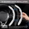 Cartist Steering Wheel Coverbon Fiber Car For Men Women Anti-slip Comfortable Grip Durable Universal 99 Car Interior