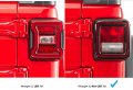 Jeeptails Fallen Comrade Cross Tail Lamp Light Covers For Jeep Wrangler Jl Non-led Black Set Of 2