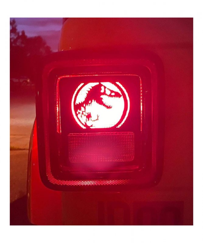 Jeeptails Fallen Comrade Cross Tail Lamp Light Covers For Jeep Wrangler Jl Non-led Black Set Of 2