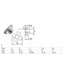 Uxcell 50pcs Carbon Steel Zinc Plated M5 X 8mm 4 Pronged Tee Nut T-nut For Table Legs Rock Climbing Wall Woodwork Holds Wood