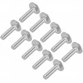 Uxcell Carriage Bolts Neck Bolt Round Head Square 304 Stainless Steel M6x25mm 20pcs
