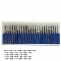 Wokesi 30pcs 32 Shank Diamond Burrs Set Burs File Taper Points Grinding Head Fit Bits 150 Grit For Jewelry Glass Stone Ceramic