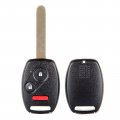 Ocpty 4x Uncut Keyless Entry Remote Control Key Fob Transmitter For 07-2013 Honda Crv 10-2011 Accord Crosstour 10-2012 Insight
