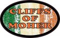 Stickertalk Oval Irish Flag Cliffs Of Moher Vinyl Sticker 4 Inches By 2 5 