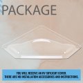 Hecasa Clear Rv Skylight Cover 32x13 Camper Trailer Roof Window Dome Replacement