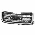 Gm1200633 Factory Style Front Bumper Grill Grille Assembly With Chrome Frame Compatible Gmc Sierra 2500hd 3500hd 2011-2014