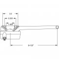 Truth Th 23023 9-1 2 In Single-arm Right-hand Casement Operator With Crank Bronze Finish Single Pack