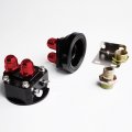 G-plus Universal 25 Row 10an-an10 Black Engine Transmisa Sion Oil Cooler Kit Filter Relocation Aluminum