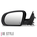 Ch1320373 Factory Style Driver Left Side Mirror Manual Folding Power Adjust Heated Glass Compatible With Jeep Cherokee 14-20