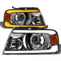 Tlaps 7422453584563 For 2004-2008 Ford F150 2006-2008 Lincoln Mark Lt Switchback Sequential Led Strip Bar Chrome Housing 